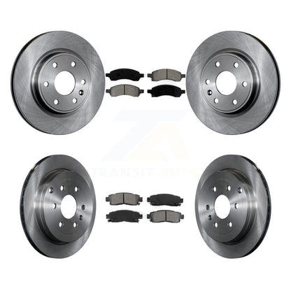 [Avant + Arrière] Kit de Disque et plaquette (semi-métallique) de frein pour Chevrolet Traverse GMC Acadia Buick Enclave Saturn Outlook Limited K8S-100822