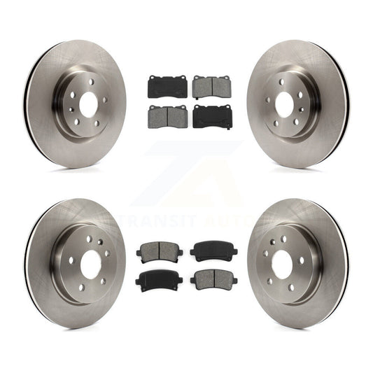 [Avant + Arrière] Kit de Disque et plaquette (semi-métallique) de frein pour 2013-2019 Cadillac XTS sans Heavy Duty Brakes K8S-100824
