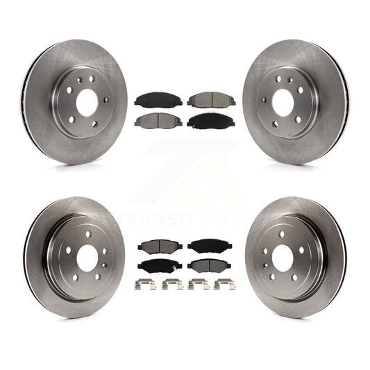 [Avant + Arrière] Kit de Disque et plaquette (semi-métallique) de frein pour Cadillac CTS sans Heavy Duty Brakes K8S-100832