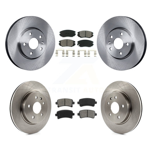 [Avant + Arrière] Kit de Disque et plaquette (semi-métallique) de frein pour Chevrolet Malibu Impala Buick LaCrosse Limited Allure K8S-100834