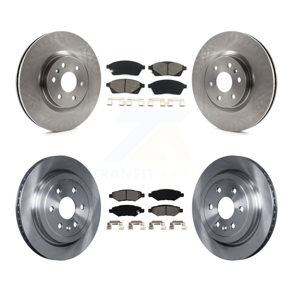 [Avant + Arrière] Kit de Disque et plaquette (semi-métallique) de frein pour Cadillac SRX Saab 9-4X K8S-100836