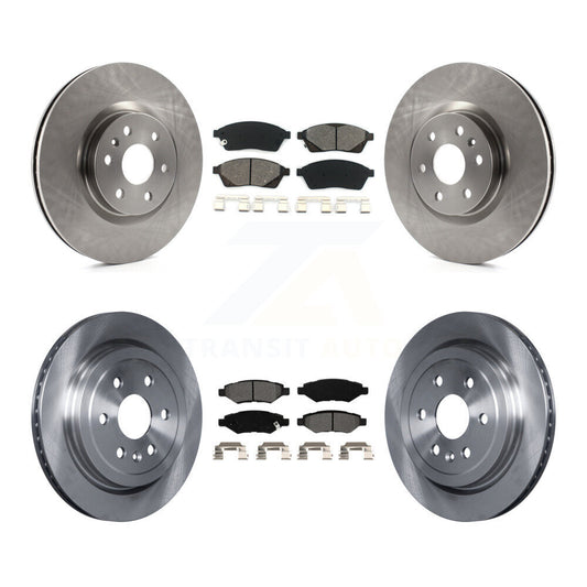 [Avant + Arrière] Kit de Disque et plaquette (semi-métallique) de frein pour Cadillac SRX Saab 9-4X K8S-100836