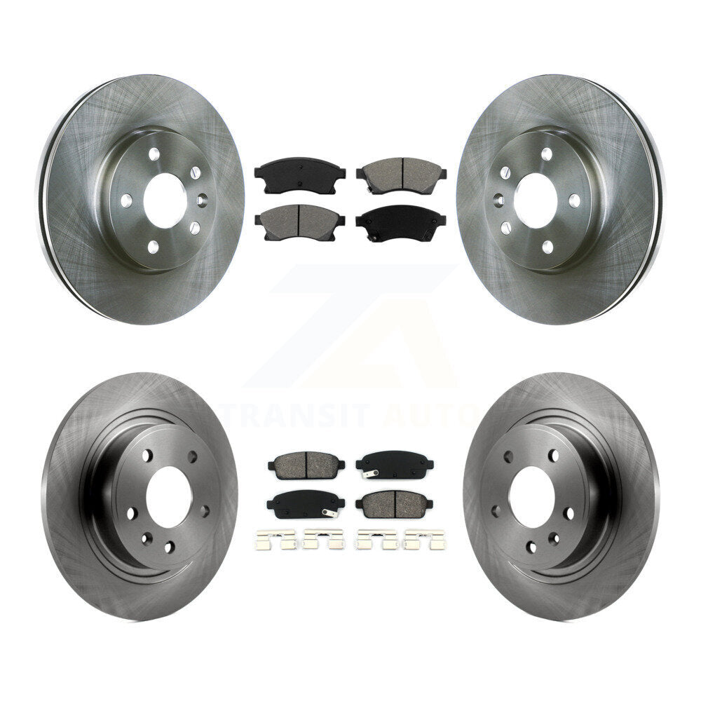 [Avant + Arrière] Kit de Disque et plaquette (semi-métallique) de frein pour 2013 Chevrolet Cruze avec 292mm Diameter Rotor K8S-100838