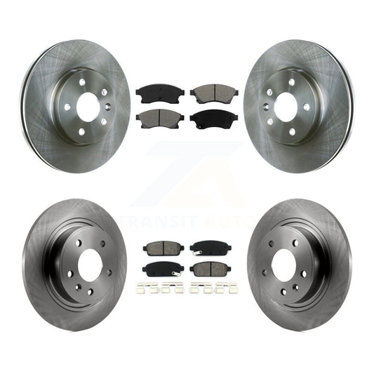 [Avant + Arrière] Kit de Disque et plaquette (semi-métallique) de frein pour 2013 Chevrolet Cruze avec 292mm Diameter Rotor K8S-100838