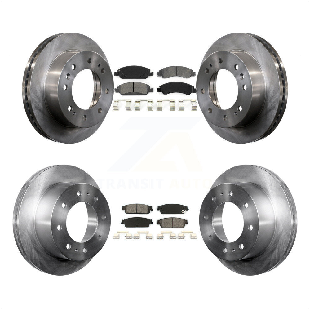 [Avant + Arrière] Kit de Disque et plaquette (semi-métallique) de frein pour 2011 Chevrolet Silverado 1500 Hybrid K8S-100841 par Transit Auto
