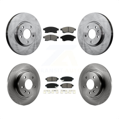 [Avant + Arrière] Kit de Disque et plaquette (semi-métallique) de frein pour Chevrolet Cruze Buick Verano Volt Orlando K8S-100845 par Transit Auto