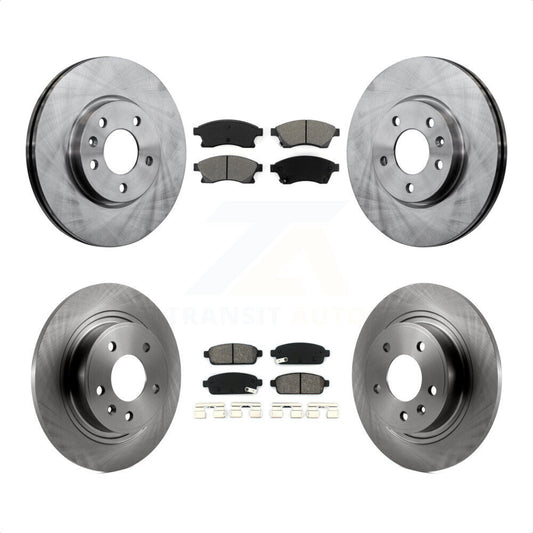 [Avant + Arrière] Kit de Disque et plaquette (semi-métallique) de frein pour Chevrolet Cruze Buick Verano Volt Orlando K8S-100845 par Transit Auto