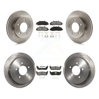[Avant + Arrière] Kit de Disque et plaquette (semi-métallique) de frein pour Ford F-150 Heritage avec 5 Lug Wheels 4WD K8S-100859