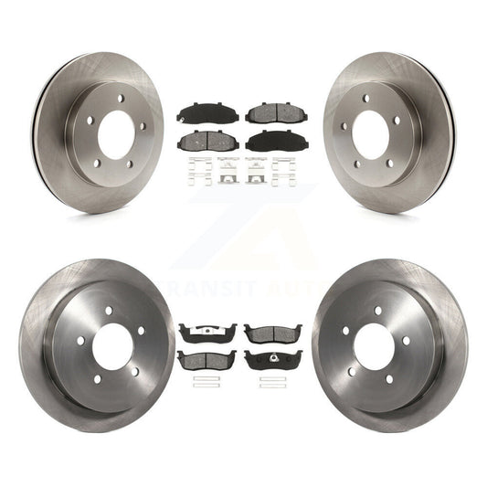 [Avant + Arrière] Kit de Disque et plaquette (semi-métallique) de frein pour Ford F-150 Heritage avec 5 Lug Wheels 4WD K8S-100859