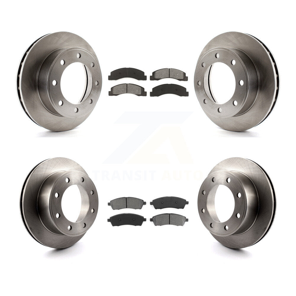 [Avant + Arrière] Kit de Disque et plaquette (semi-métallique) de frein pour Ford F-250 Super Duty Excursion 4WD K8S-100866