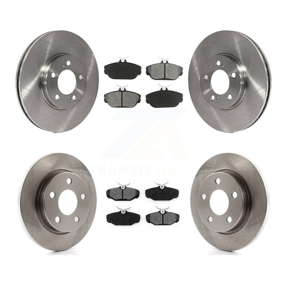 [Avant + Arrière] Kit de Disque et plaquette (semi-métallique) de frein pour 2001-2002 Ford Taurus rear brakes avec Police or Taxi Package K8S-100868