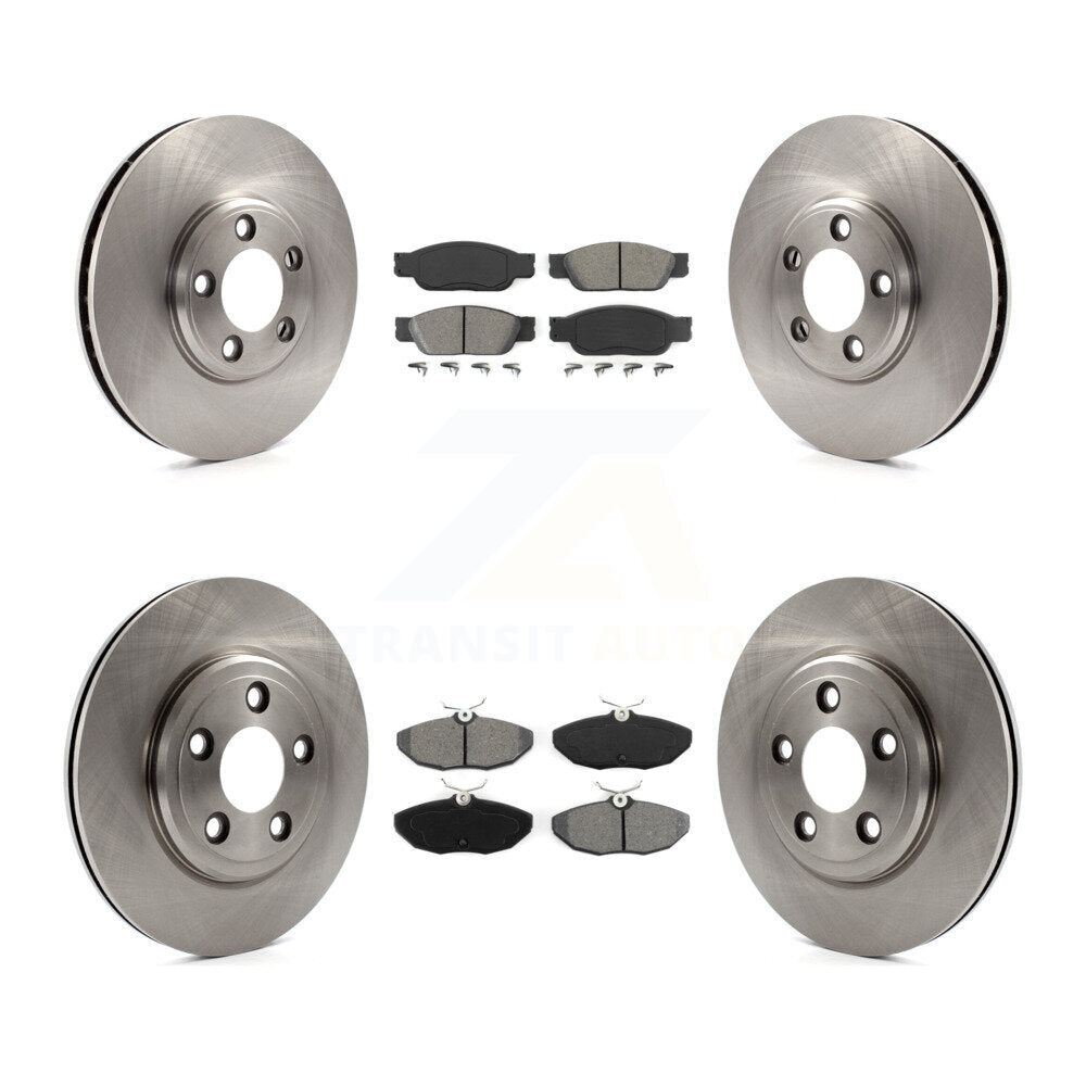 [Avant + Arrière] Kit de Disque et plaquette (semi-métallique) de frein pour Lincoln LS Ford Thunderbird Jaguar S-Type K8S-100870
