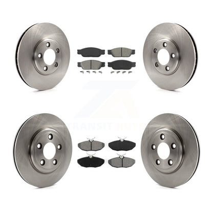 [Avant + Arrière] Kit de Disque et plaquette (semi-métallique) de frein pour Lincoln LS Ford Thunderbird Jaguar S-Type K8S-100870
