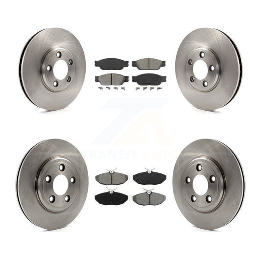 [Avant + Arrière] Kit de Disque et plaquette (semi-métallique) de frein pour Lincoln LS Ford Thunderbird Jaguar S-Type K8S-100870