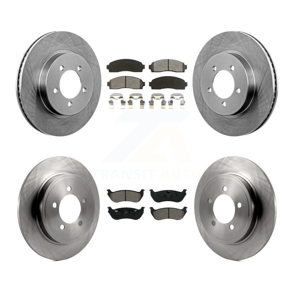[Avant + Arrière] Kit de Disque et plaquette (semi-métallique) de frein pour Ford Explorer Mercury Mountaineer K8S-100877