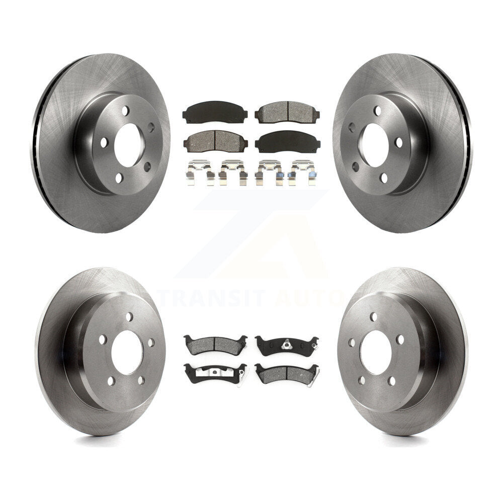 [Avant + Arrière] Kit de Disque et plaquette (semi-métallique) de frein pour Ford Explorer Sport Trac 4WD K8S-100879