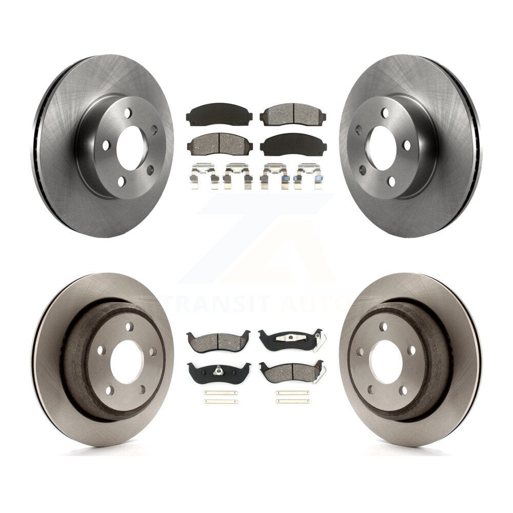 [Avant + Arrière] Kit de Disque et plaquette (semi-métallique) de frein pour Ford Ranger Mazda B4000 K8S-100882