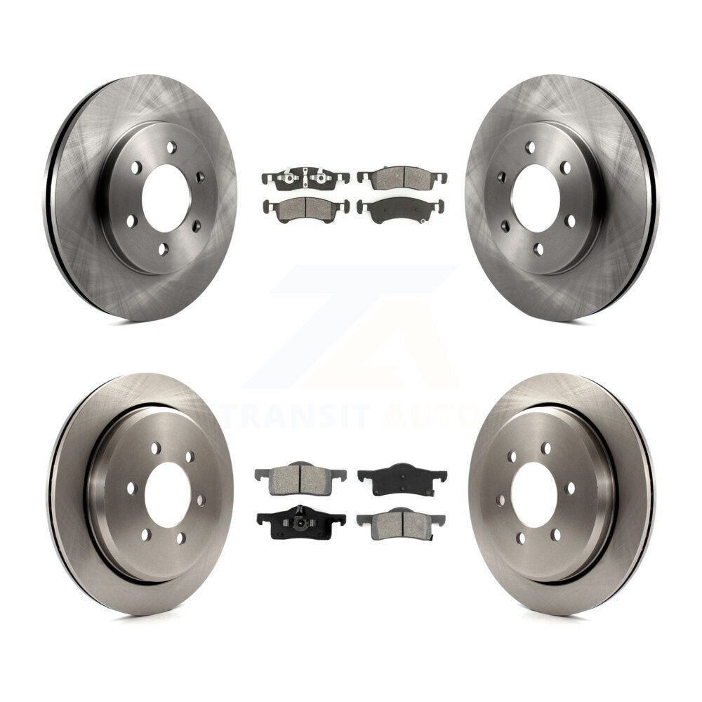 [Avant + Arrière] Kit de Disque et plaquette (semi-métallique) de frein pour Ford Expedition Lincoln Navigator K8S-100883
