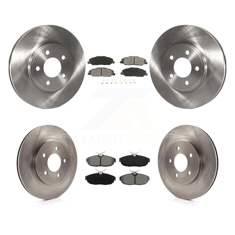 [Avant + Arrière] Kit de Disque et plaquette (semi-métallique) de frein pour 2009 Ford Mustang Bullitt K8S-100884