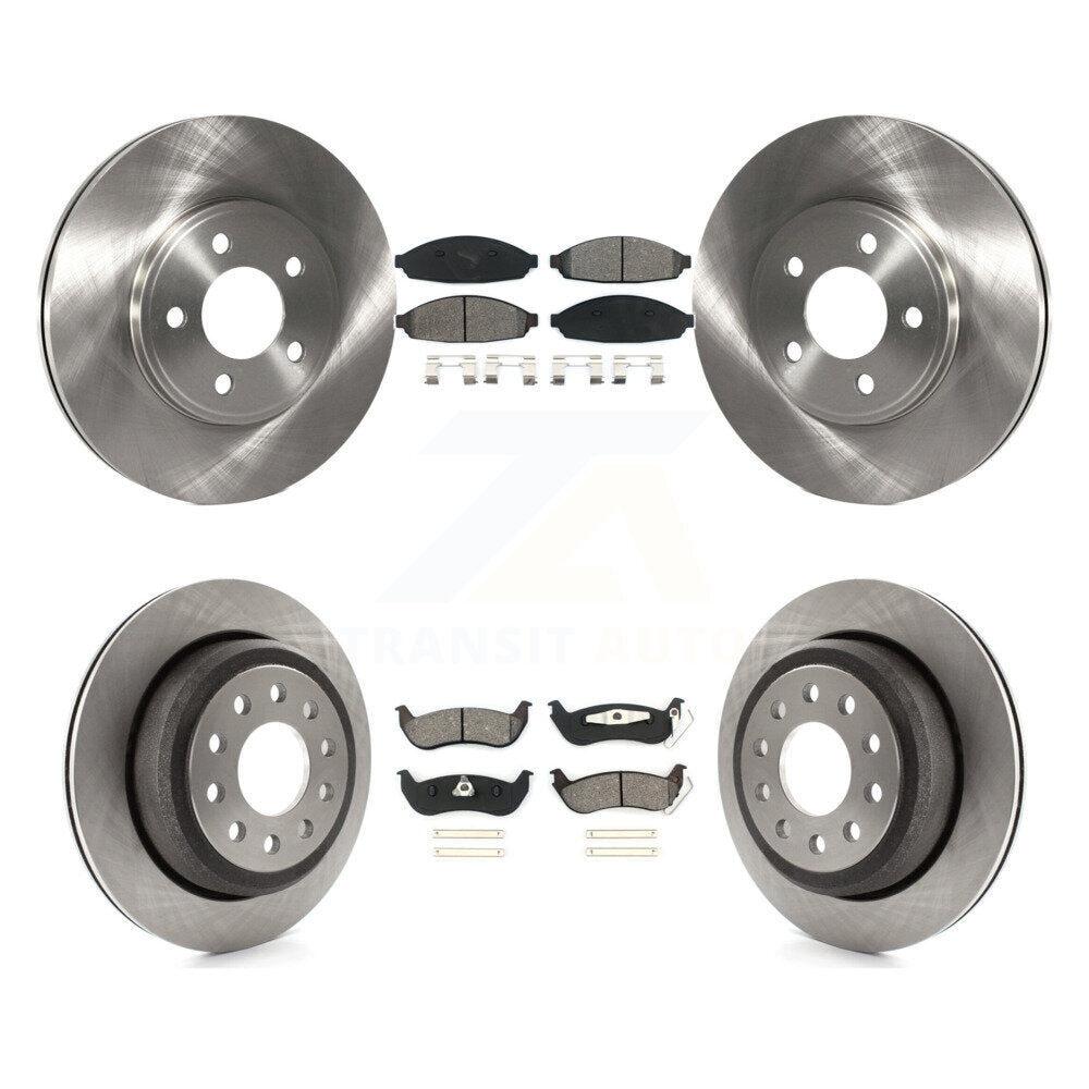 [Avant + Arrière] Kit de Disque et plaquette (semi-métallique) de frein pour 2003-2011 Lincoln Town Car Sedan K8S-100885
