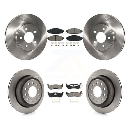 [Avant + Arrière] Kit de Disque et plaquette (semi-métallique) de frein pour 2003-2011 Lincoln Town Car Sedan K8S-100885