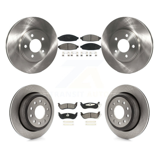 [Avant + Arrière] Kit de Disque et plaquette (semi-métallique) de frein pour 2003-2011 Lincoln Town Car Sedan K8S-100885