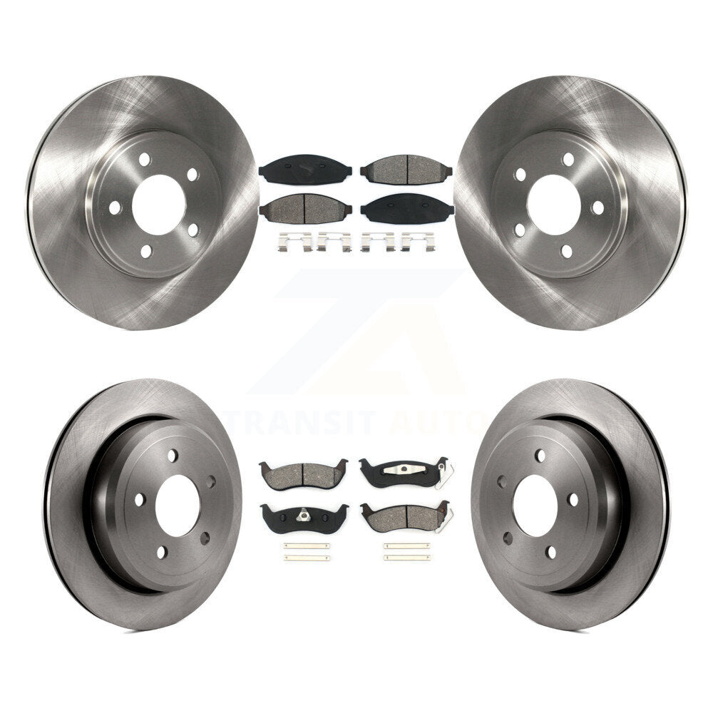 [Avant + Arrière] Kit de Disque et plaquette (semi-métallique) de frein pour Ford Crown Victoria Mercury Grand Marquis Marauder K8S-100888