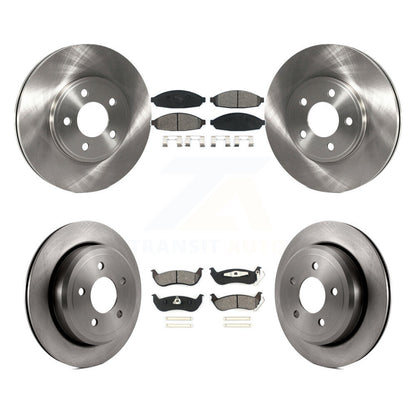[Avant + Arrière] Kit de Disque et plaquette (semi-métallique) de frein pour Ford Crown Victoria Mercury Grand Marquis Marauder K8S-100888