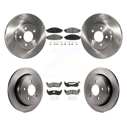 [Avant + Arrière] Kit de Disque et plaquette (semi-métallique) de frein pour Ford Crown Victoria Mercury Grand Marquis Marauder K8S-100888