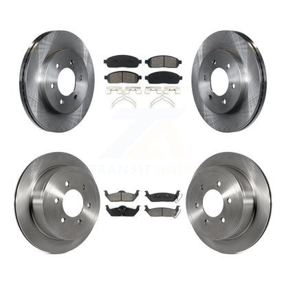 [Avant + Arrière] Kit de Disque et plaquette (semi-métallique) de frein pour Ford F-150 Lincoln Mark LT 4WD K8S-100889