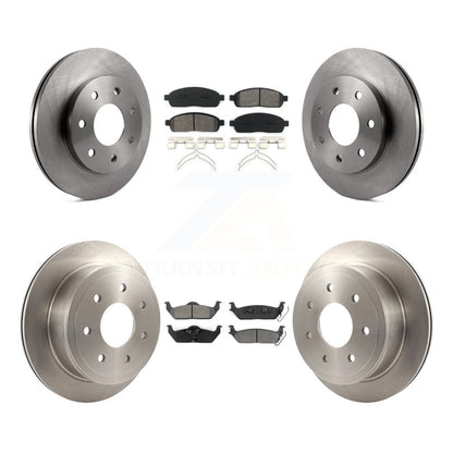 [Avant + Arrière] Kit de Disque et plaquette (semi-métallique) de frein pour Ford F-150 Lincoln Mark LT 4WD K8S-100890