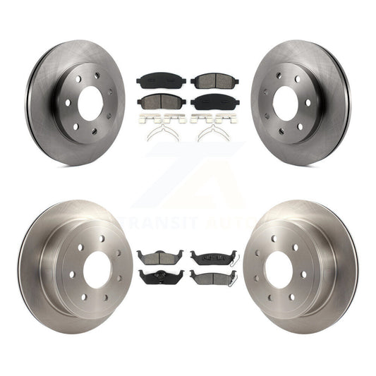 [Avant + Arrière] Kit de Disque et plaquette (semi-métallique) de frein pour Ford F-150 Lincoln Mark LT 4WD K8S-100890