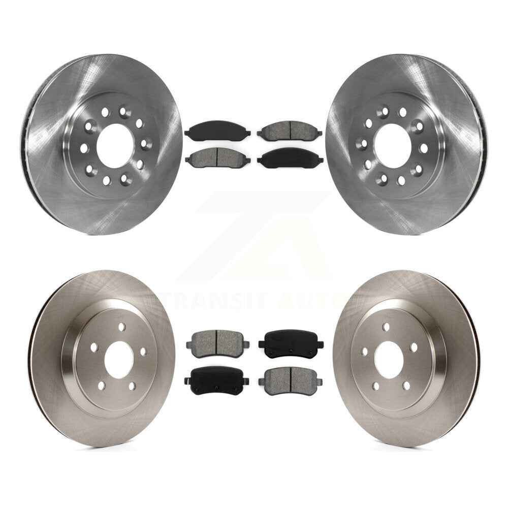 [Avant + Arrière] Kit de Disque et plaquette (semi-métallique) de frein pour 2004-2007 Ford Freestar Mercury Monterey K8S-100891