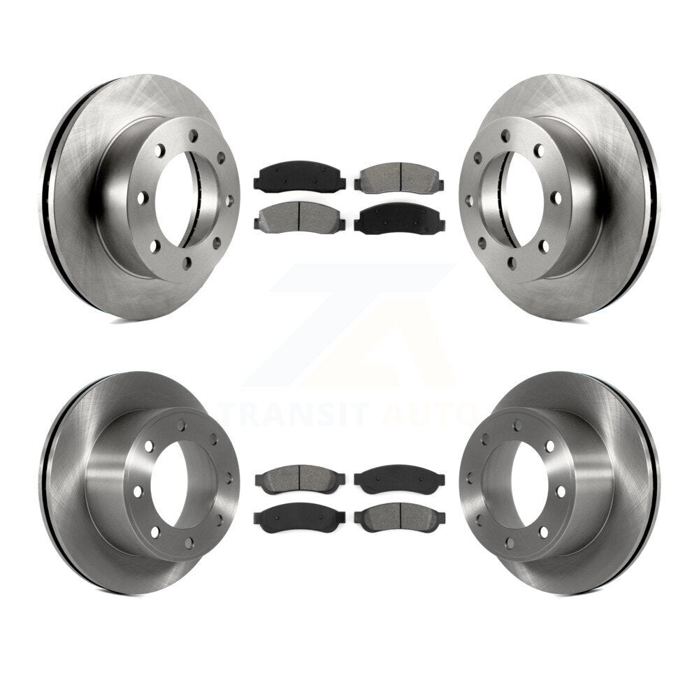 [Avant + Arrière] Kit de Disque et plaquette (semi-métallique) de frein pour 2008-2009 Ford F-250 Super Duty 4WD K8S-100895