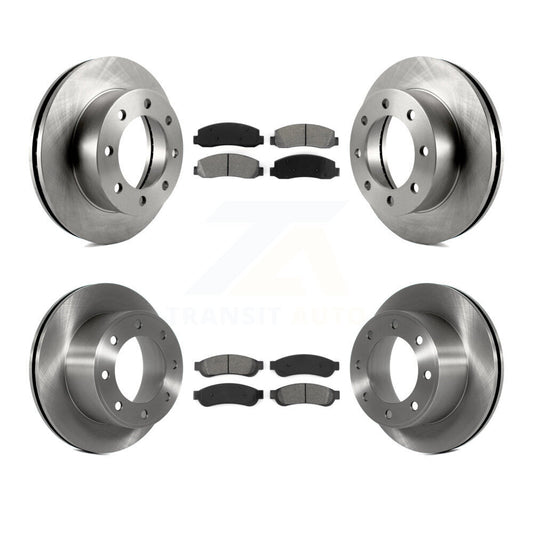 [Avant + Arrière] Kit de Disque et plaquette (semi-métallique) de frein pour 2008-2009 Ford F-250 Super Duty 4WD K8S-100895