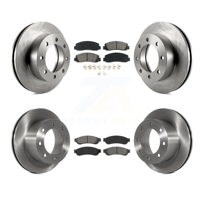 [Avant + Arrière] Kit de Disque et plaquette (semi-métallique) de frein pour Ford F-250 Super Duty F-350 avec Single Wheels 4WD K8S-100898