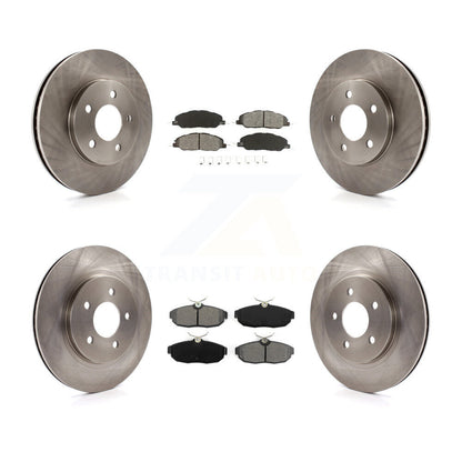 [Avant + Arrière] Kit de Disque et plaquette (semi-métallique) de frein pour 2005-2010 Ford Mustang Base K8S-100904