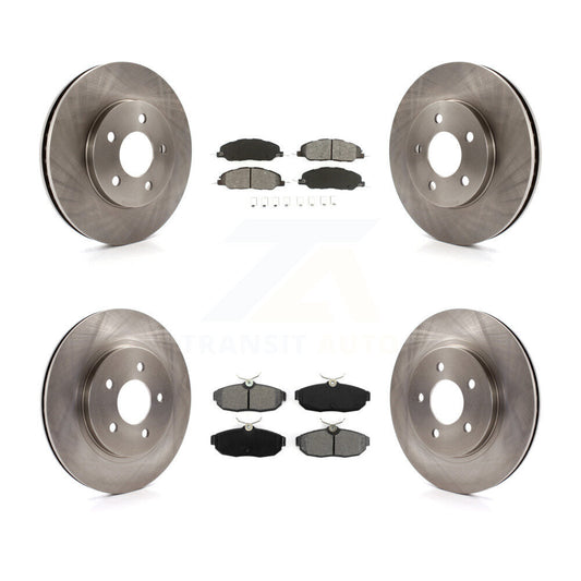 [Avant + Arrière] Kit de Disque et plaquette (semi-métallique) de frein pour 2005-2010 Ford Mustang Base K8S-100904