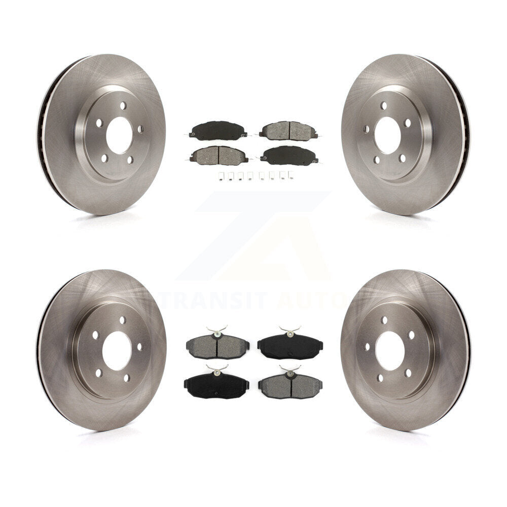[Avant + Arrière] Kit de Disque et plaquette (semi-métallique) de frein pour Ford Mustang K8S-100905