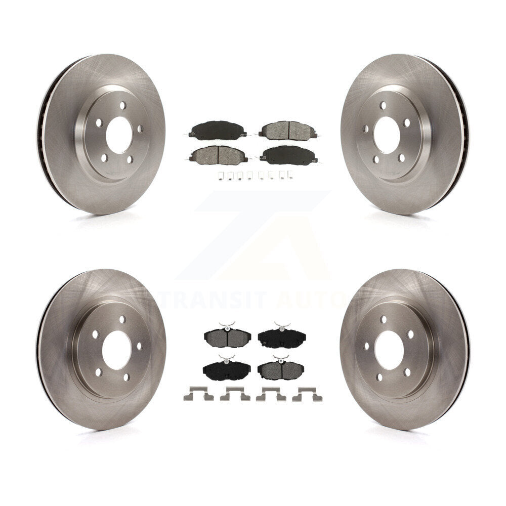 [Avant + Arrière] Kit de Disque et plaquette (semi-métallique) de frein pour Ford Mustang K8S-100906