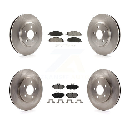 [Avant + Arrière] Kit de Disque et plaquette (semi-métallique) de frein pour Ford Mustang K8S-100906