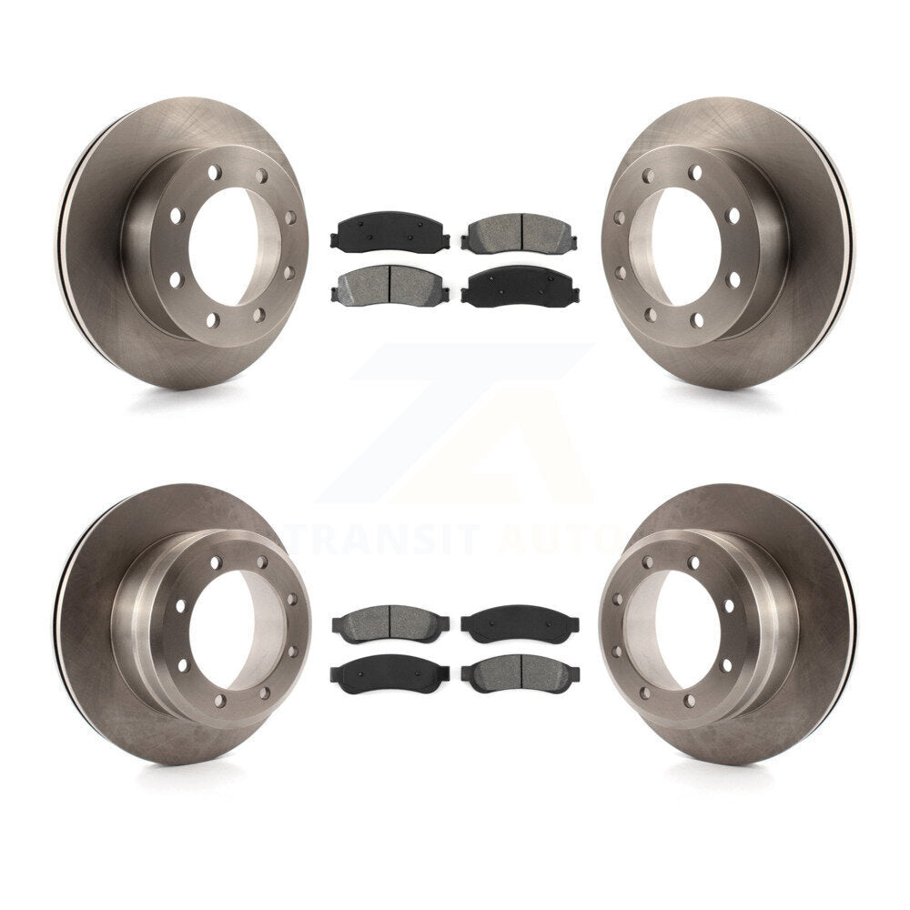 [Avant + Arrière] Kit de Disque et plaquette (semi-métallique) de frein pour Ford F-350 Super Duty F-450 K8S-100909