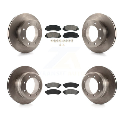 [Avant + Arrière] Kit de Disque et plaquette (semi-métallique) de frein pour 2011 Ford F-350 Super Duty 4WD avec Dual Wheels K8S-100910