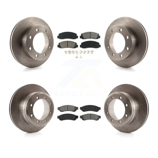 [Avant + Arrière] Kit de Disque et plaquette (semi-métallique) de frein pour 2011 Ford F-350 Super Duty 4WD avec Dual Wheels K8S-100910