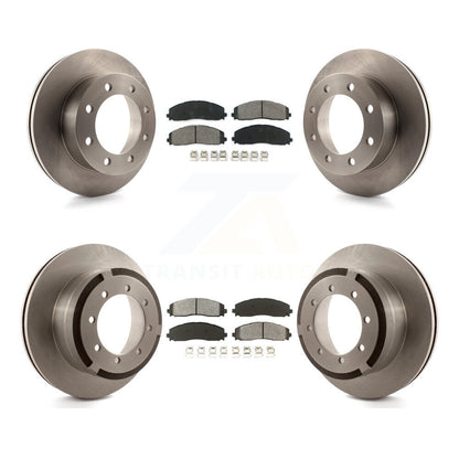 [Avant + Arrière] Kit de Disque et plaquette (semi-métallique) de frein pour 2013 Ford F-350 Super Duty 4WD avec Dual Wheels K8S-100911
