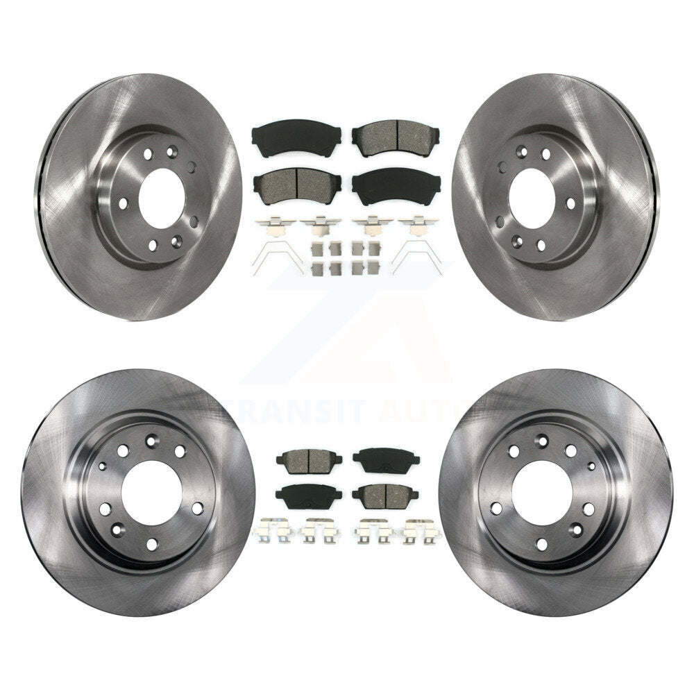 [Avant + Arrière] Kit de Disque et plaquette (semi-métallique) de frein pour Ford Fusion Mazda 6 Lincoln MKZ Mercury Milan Zephyr K8S-100912