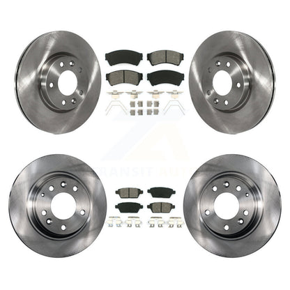 [Avant + Arrière] Kit de Disque et plaquette (semi-métallique) de frein pour Ford Fusion Mazda 6 Lincoln MKZ Mercury Milan Zephyr K8S-100912