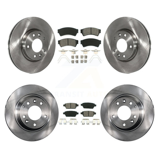 [Avant + Arrière] Kit de Disque et plaquette (semi-métallique) de frein pour Ford Fusion Mazda 6 Lincoln MKZ Mercury Milan Zephyr K8S-100912