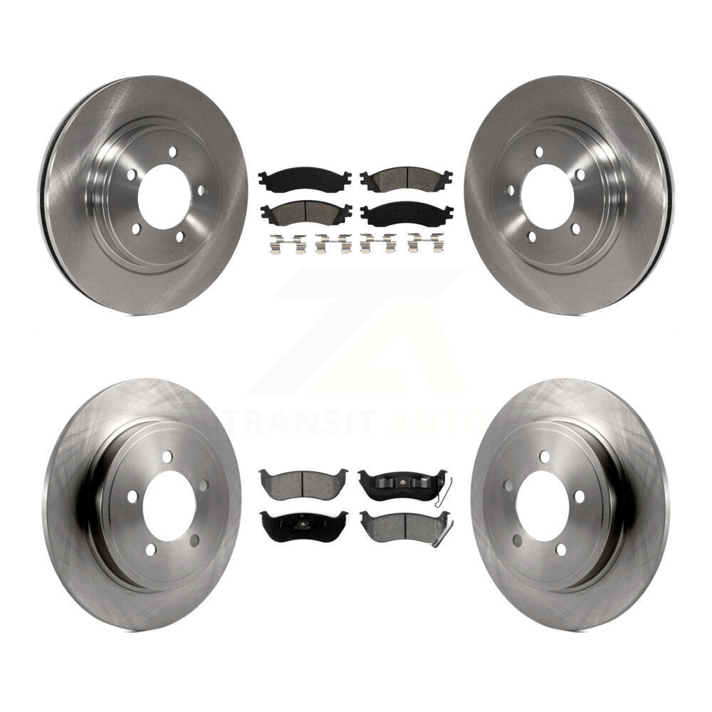 [Avant + Arrière] Kit de Disque et plaquette (semi-métallique) de frein pour Ford Explorer Sport Trac Mercury Mountaineer K8S-100913