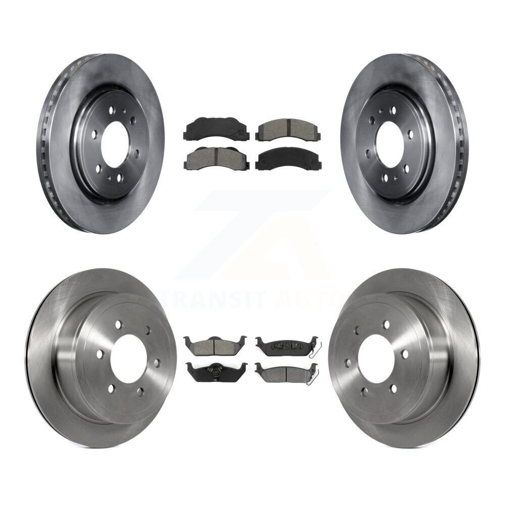 [Avant + Arrière] Kit de Disque et plaquette (semi-métallique) de frein pour 2010-2011 Ford F-150 avec 6 Lug Wheels K8S-100917